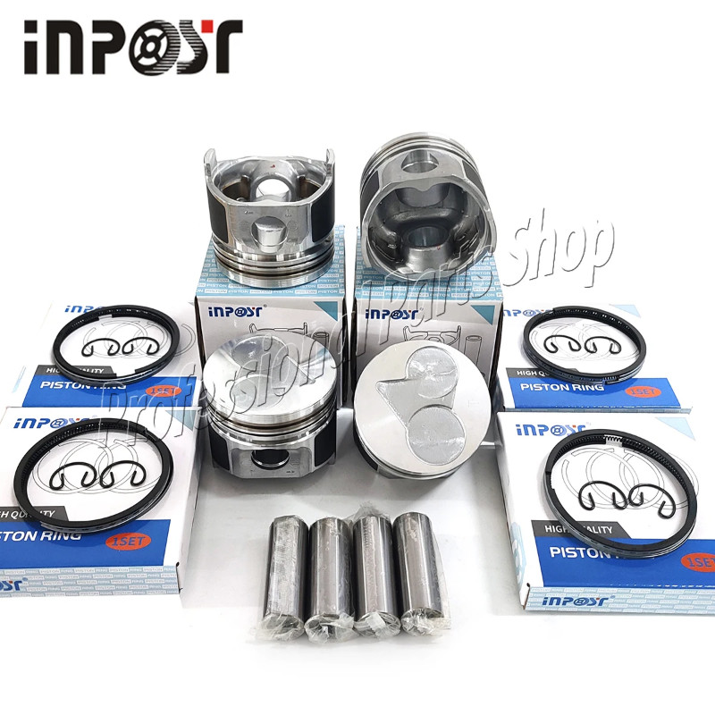 4 set STD Piston & Piston Ring 78mm for KUBOTA V1505