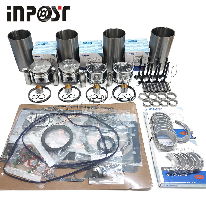 V1505 Overhaul Rebuild Kit Full Gasket Piston with Valve For Kubota V1505 V1505-E V1505-T repair Ki