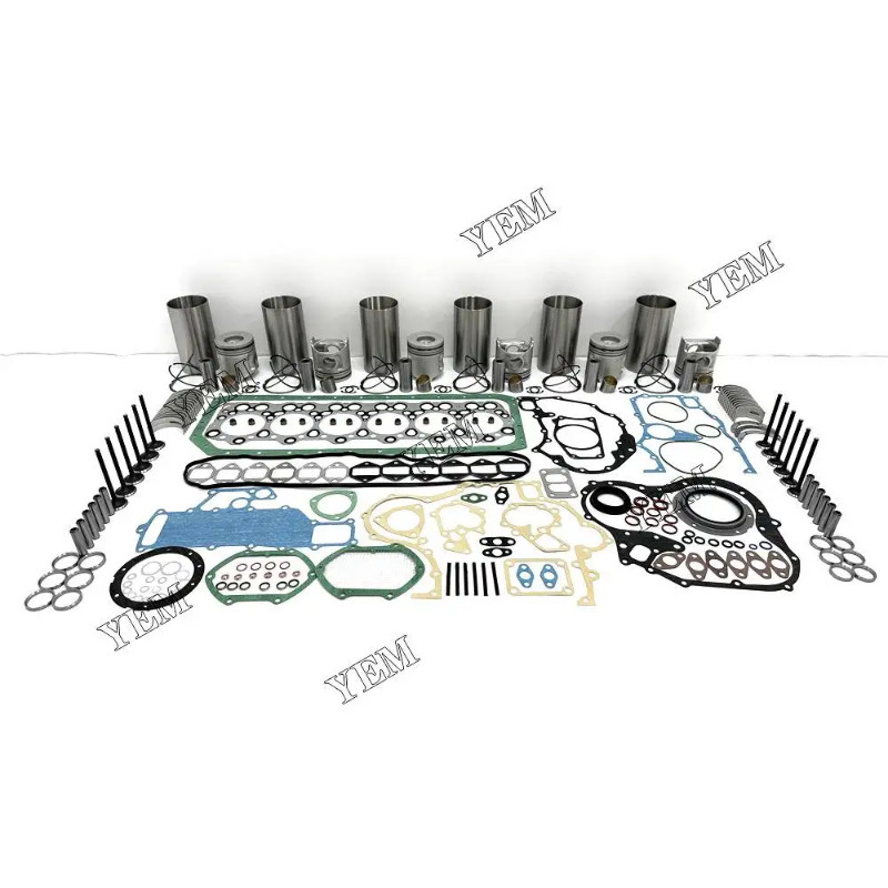 For Isuzu Repair Kit With Piston Rings Liner Bearing Valves Gaskets 6D34 Engine spare parts