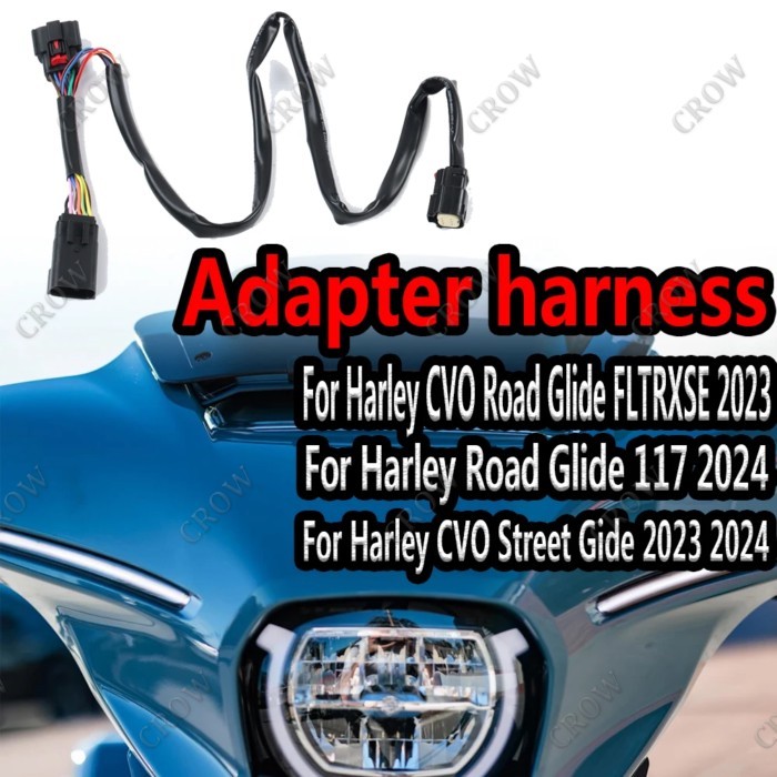 The new Harley LED Tour Pak adapter harness is suitable for the current CVO and CVO/ST 2024 Street