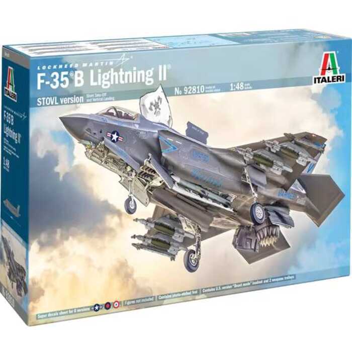 ITALERI 92810 1/48 เครื่องบินโจมตี F35B Lightning II ของอเมริกา