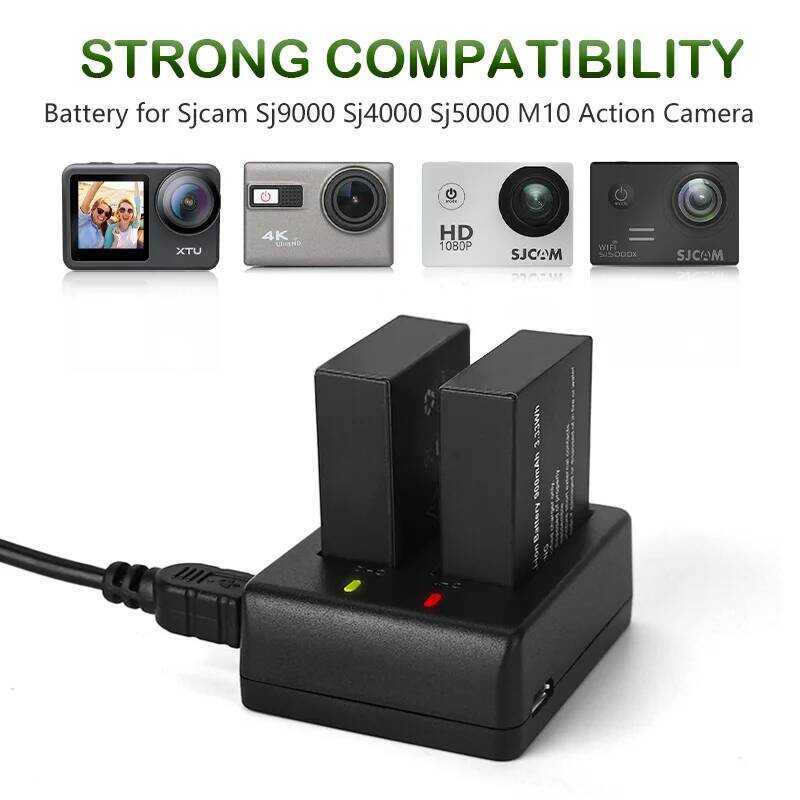 C Rechargeable Sports Action Camera Battery For Sj5000 Sj6000 For SAM Sport DV Camera Bateria +Char