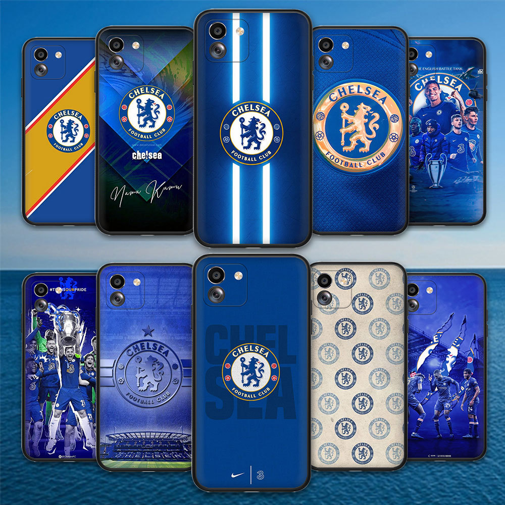 ฝาครอบ TPU ป้องกันเต็มรูปแบบ Samsung Galaxy J4 J6 J8 2018 J4 J6 Plus หรือ J4 J6 Prime 283B เชลซีฟุตบ