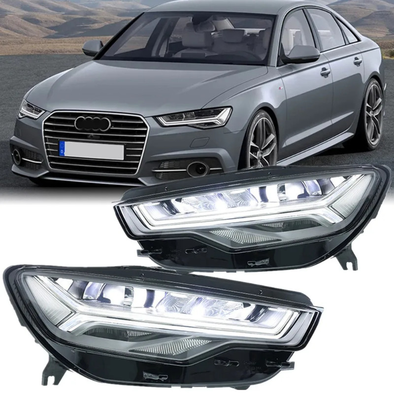Car Accessories Head Lamp For Audi A6 C7 LED Headlight 2012-2018 A6L Upgraded Front Led DRL Turn Si