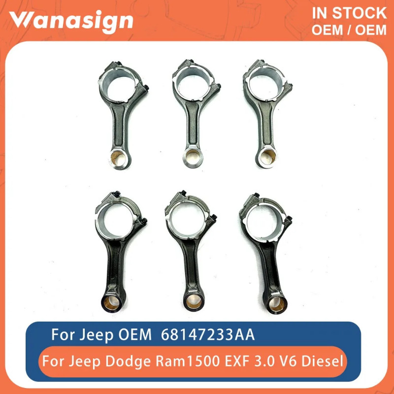 Engine Parts Connecting Rod Fit 3.0L For Jeep Grand Cherokee Ram 1500 EXF EXL EXN M15746D 3.0L V6 D