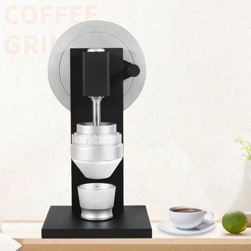 Manual Coffee Grinder 83mm Conical Burrs Stainless Steel Burr Heavy Duty Espresso Coffee Bean Mill