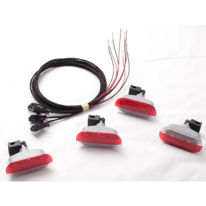 6Q0947411 Door Alarm Lamp Light Red WIth Lamp-socket Lamp holder For VW Beetle Golf 6Q0 947 411 6Q0