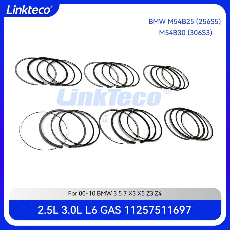 Engine part Piston ring set STD Fit 2.5 3.0 L L6 GAS M54B25 M54B30 For 00-10 2.5L 3.0L BMW E46 E39