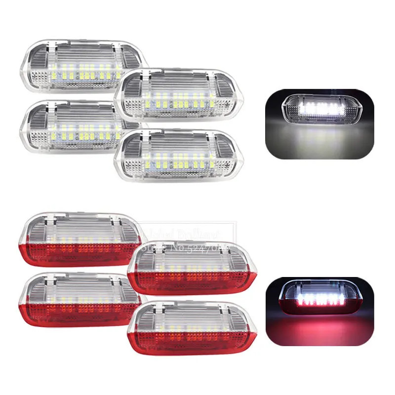 2x/4x Car Door Warning Lights Welcome Projector Lamps For VW Passat B6 B7 CC Golf 6 7 Jetta MK5 MK6