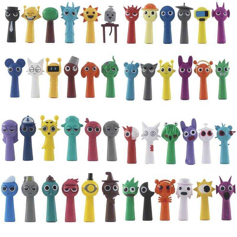 C Hot 12Pcs Sprunki Figure Game Model Juguetes 7Cm PVC Sprunky Figuras Toys Set