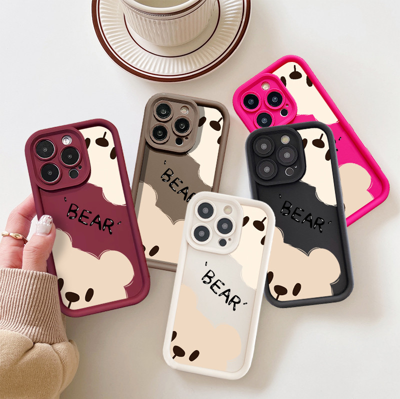 แฟชั่น Simple หมีน้อยน่ารักเคสโทรศัพท์สําหรับ Infinix X650B X655F X655C X657B X657C X665E X669C X670