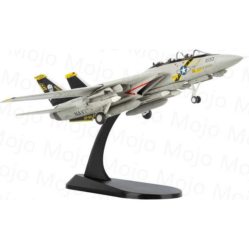 C 1/100 Scale WLTK Diecast USAF F-14A F14a Tom Combat Aircraft Vf-84 Pirate Flag F14 Alloy Model To