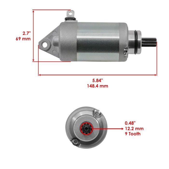 2GB-81890-01-00 Starter for Yamaha WR250F WR250F YZ250FX YZ250F 2015-2019 Engine Accessories Replac