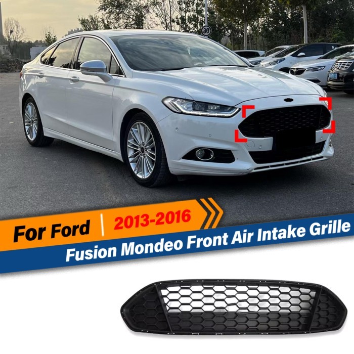 For Ford Mondeo Fusion MK2 MK3 2013 2014 2015 2016 Racing Style Front Radiator Mesh Grills Air Inta