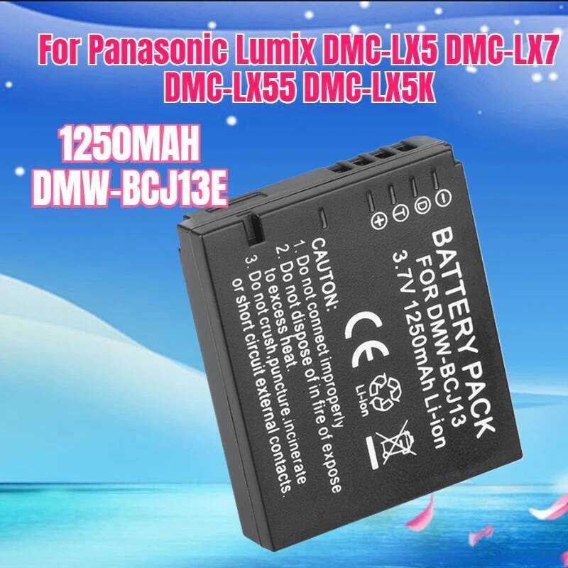 C 1250Mah Dmw-Bcj13e Dmwbcj13e Battery For Lumix Dmc-Lx5 Dmc-Lx7 Dmc-Lx55 Dmc-Lx5k Digital Camera B