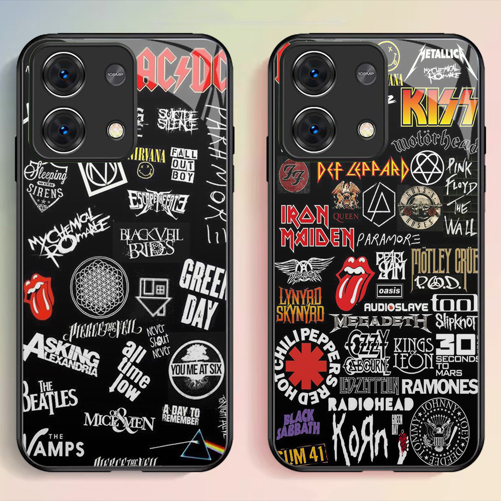 G-34 ACDC HD Glass Casing สําหรับ Xiaomi Redmi Note 13 13C Pro Plus 5G Case