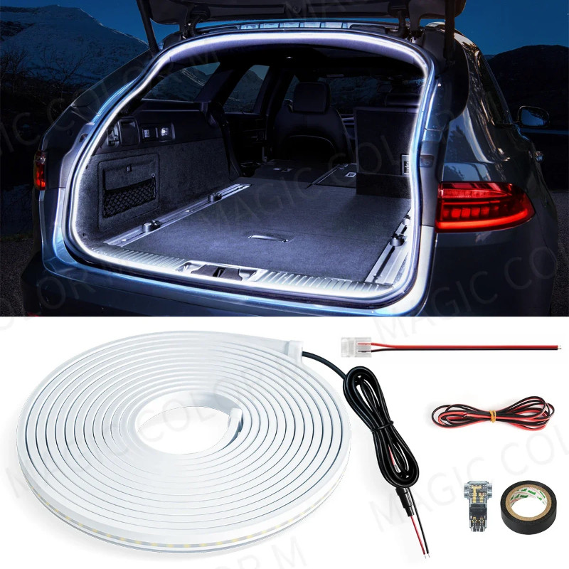 5M Universal Car Trunk Light For Car Ambient Decorative Atmosphere Lamp Led Flexible Strip Universa