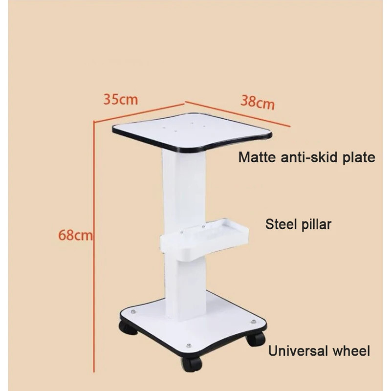 Moving Cart Max Load 80Kg Salon Table Trolley Stand Rolling Cart Beauty Wheel Holde Trolley Stand B
