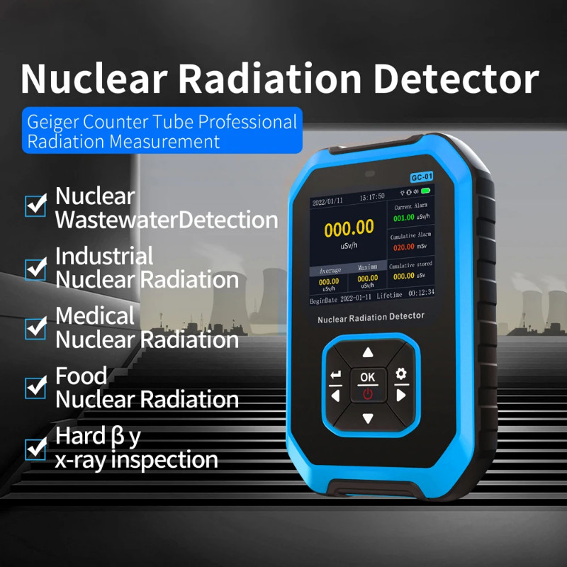 FNIRSI Nuclear Radiation Detector Electromagnetic Radiation Detection Device X γ β Rays Real Time M