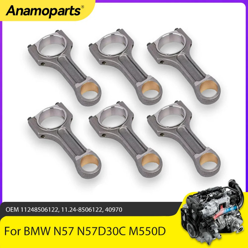Engine Parts Connecting Rod Fit 3.0 L V6 Diesel N57 FOR BMW N57D30C M550D M50D X5 X6 550DX F10 F11