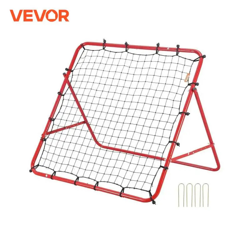 VEVOR Soccer Rebounder Rebound Net Portable Football Training Gifts Adjustable Angles Goal Net Aids