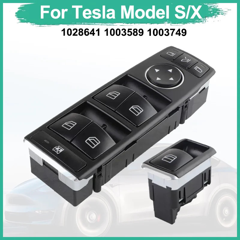 For Tesla Model X/S Car Power Window Switch Button 2012-2020 1003589-00-B 1028641-X0-A 1003749-00-B