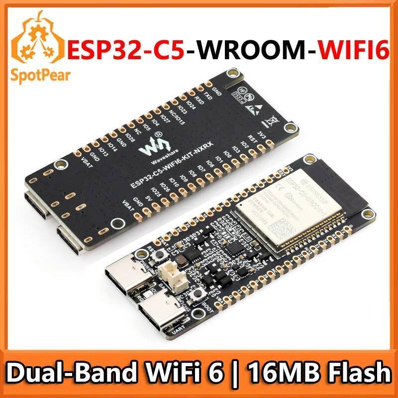 ESP32-C5 WIFI6 บอร์ดพัฒนา ESP32-C5-WROOM-1 N16R8 Dual-Band Wi-Fi 6 240MHz RISC-V MCU
