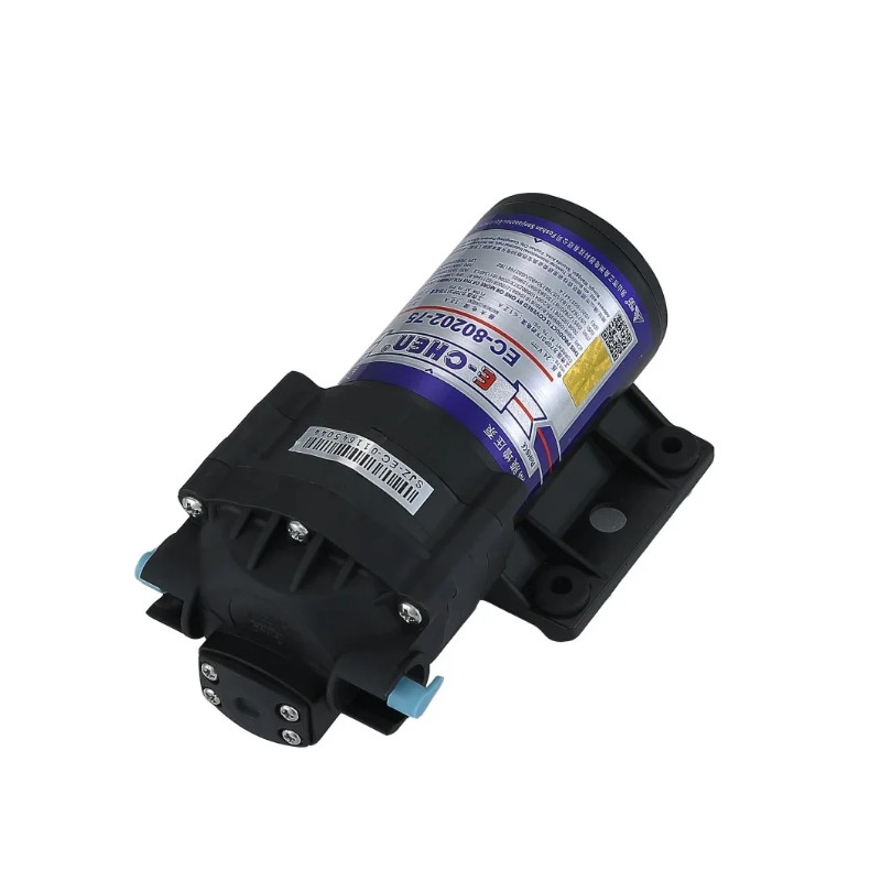 E-Chen EC-80202-75 RO Booster Pump 75GPD Electric Diaphragm Pump 24V DC 850ml/min@70psi for 30psi C