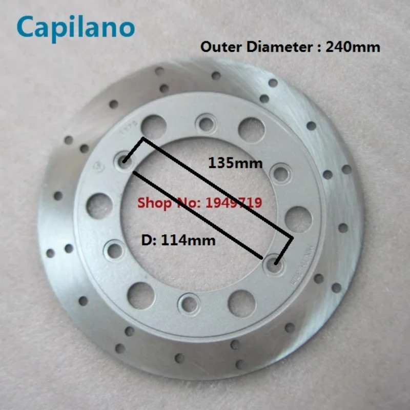 240MM motorcycle CA250 DD250 CMX250 QJ250 front brake disc rotor for Honda 250cc CA DD CMX QJ 250 t