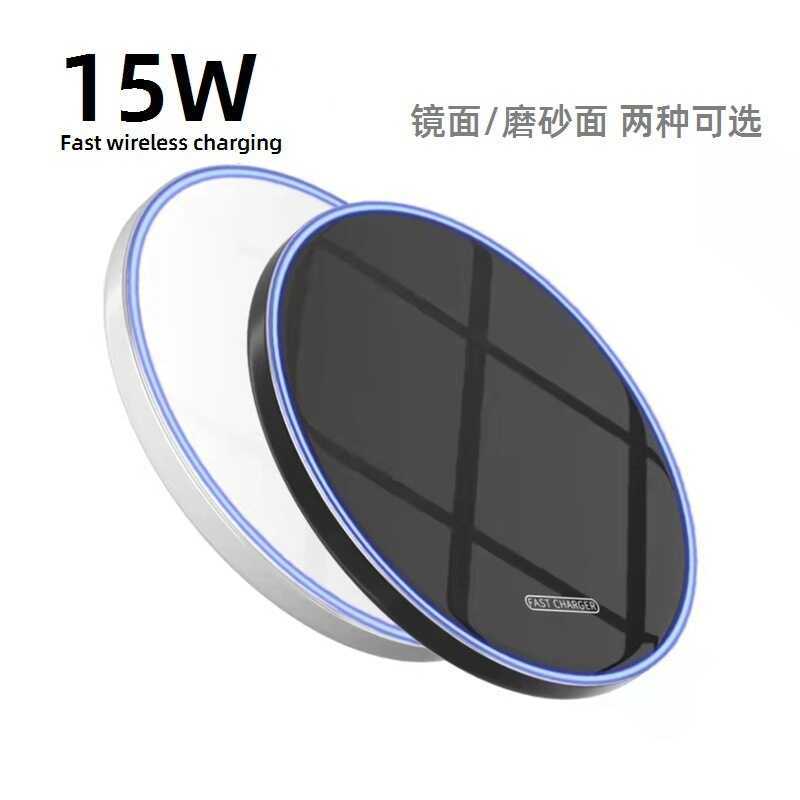 GY68 Mirror 15W10W อะคริลิคอลูมิเนียมอัลลอยด์ Slim Luminous Desktop โทรศัพท์มือถือ Ultra-Fast Wirele