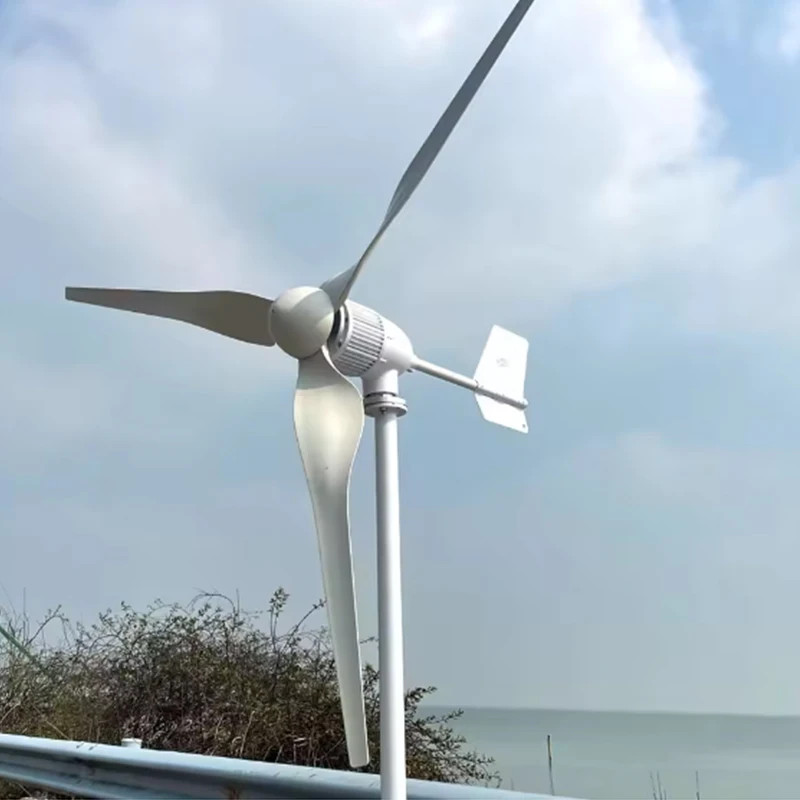 China Factory 6KW Wind Generator 12V 24V 48V DC to 110V 220V AC Home System Free Green Alternative