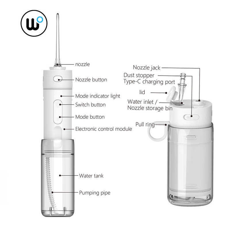 Water flosser แบบพกพาไฟฟ้า flosser มินิน้ํา flosser ของขวัญ
