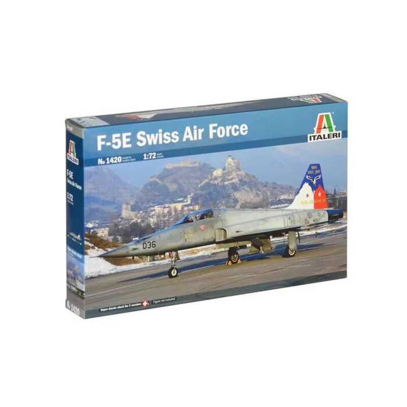 ITALERI 1420 1/72 ชุดประกอบเครื่องบินรบ F-5E ของกองทัพอากาศสวิส