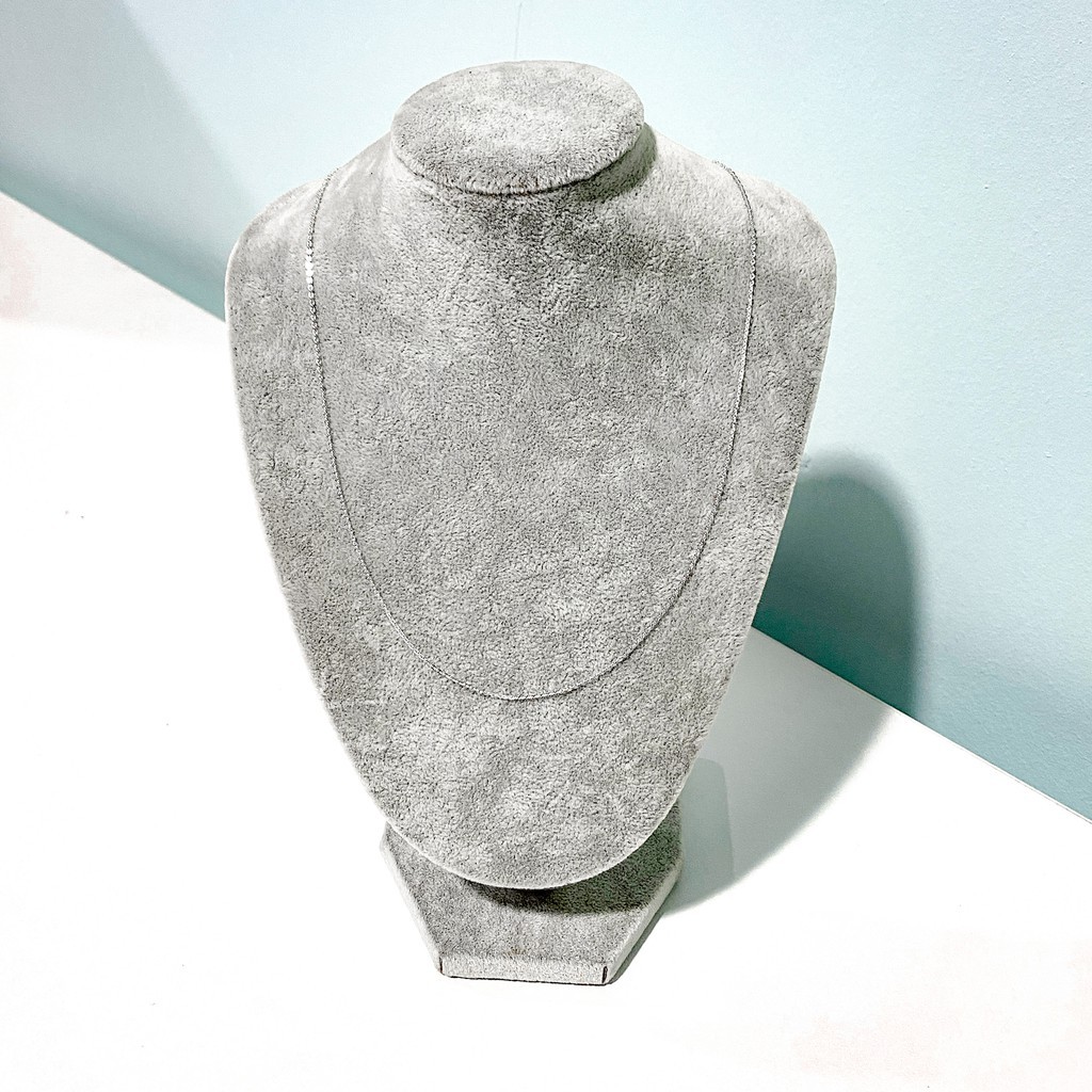 GGOLD สร้อยคอเงินแท้ ลายโซ่ยาวทุบเงา 230B ยาว 18นิ้ว [GS-00031]