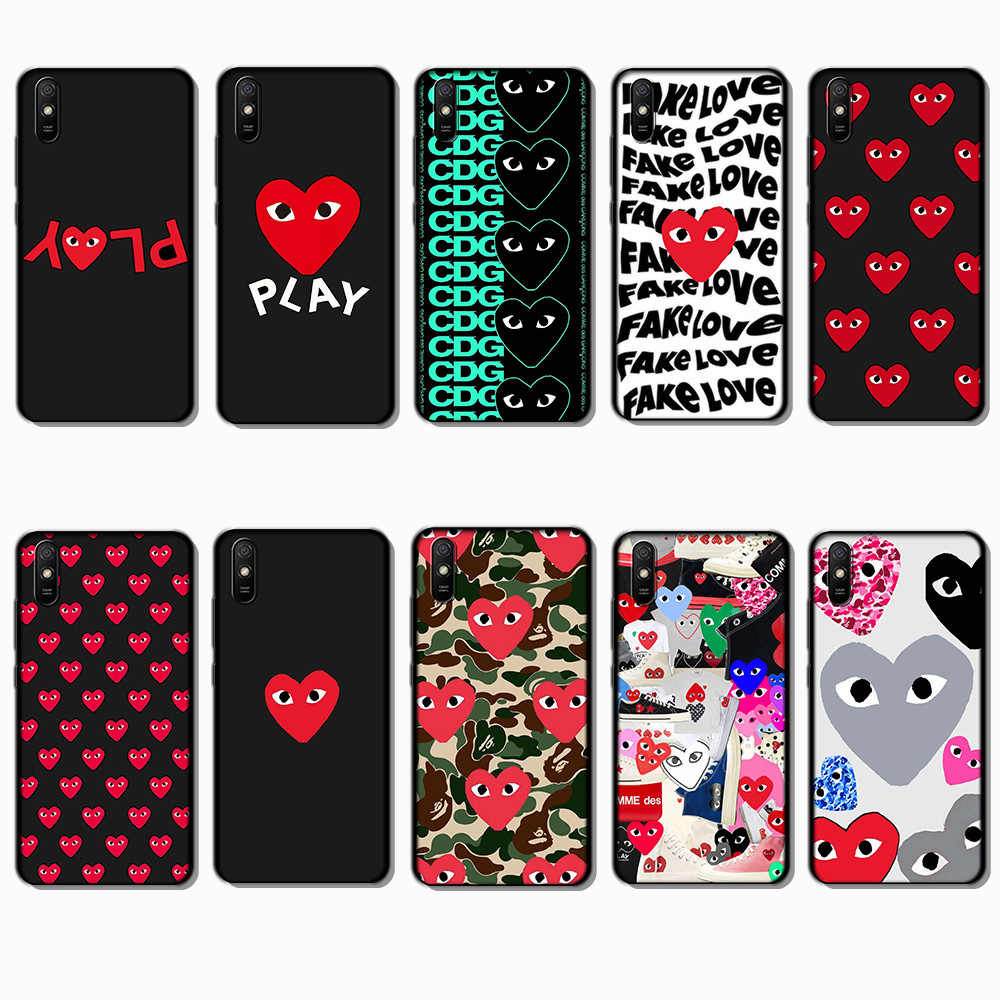 สําหรับ Xiaomi Redmi 6A 7A 8A 7 8 9 9A 9i 9C CDG PLAY เคสโทรศัพท์สีดํานุ่ม