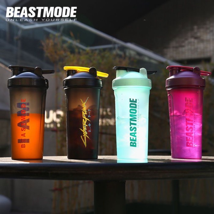 จัดส่งรวดเร็ว · ฟรี Beastmode Shaker Cup Food Grade Portable Scale Sports Water Cup Male Protein Pow