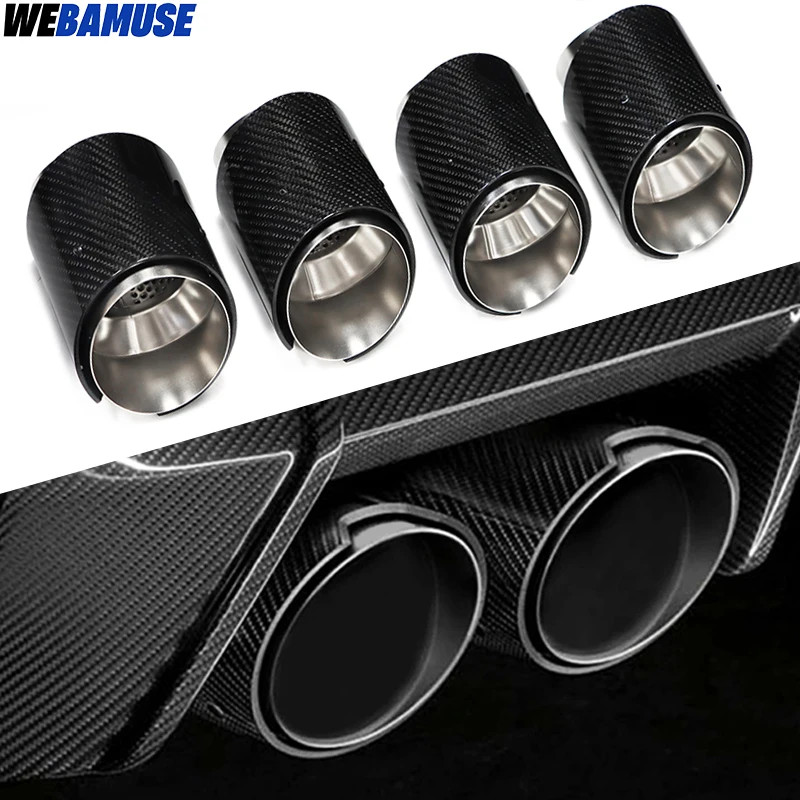 For BMW M2 M3 M4 G80 G81 G82 G83 G87 Muffler Upgrade M Performance Carbon Fiber Tailpipe Stainless