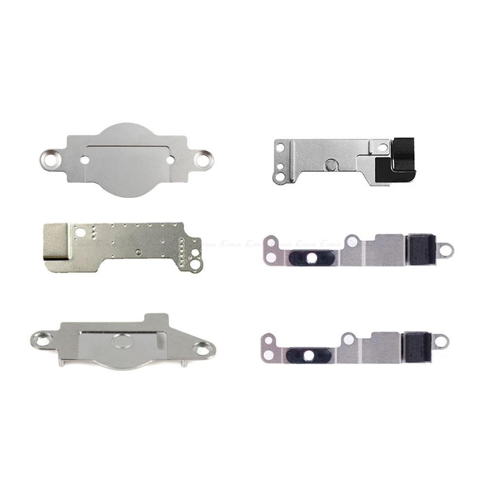 5 ชิ้น/ล็อตสําหรับ IP 5 5S SE 2020 5C 6 6S 7 8 Plus ปุ่ม Home Spacer คลิปผู้ถือแผ่นโลหะวงเล็บ