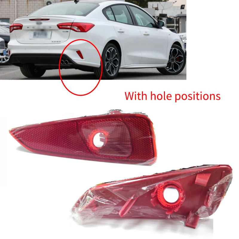 Right Left JX7B-13B414-DA  JX7B-13B415-DA Rear Bumper Reflector Light For Ford Focus 2019-2020 Thre