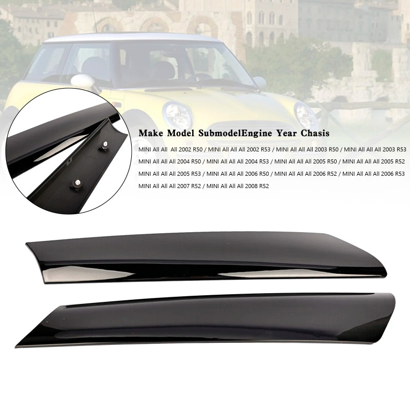 Topteng Left+Right Front Windshield Post Trim 51137128157 58 For Mini Cooper R50 R52 R53