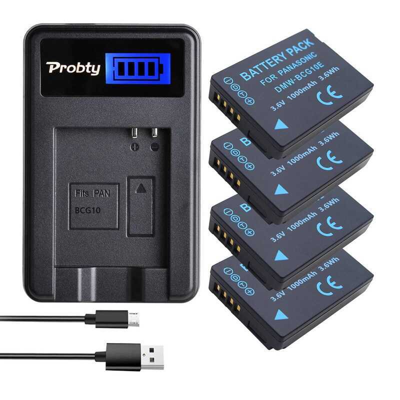 C Dmw-Bcg10e Bcg10 Bcg10e Battery+Lcd USB Charger For Lumix Dmc-3D1 Dmc-Tz7 Dmc-Tz8 Dmc-Tz10 Dmc-Tz