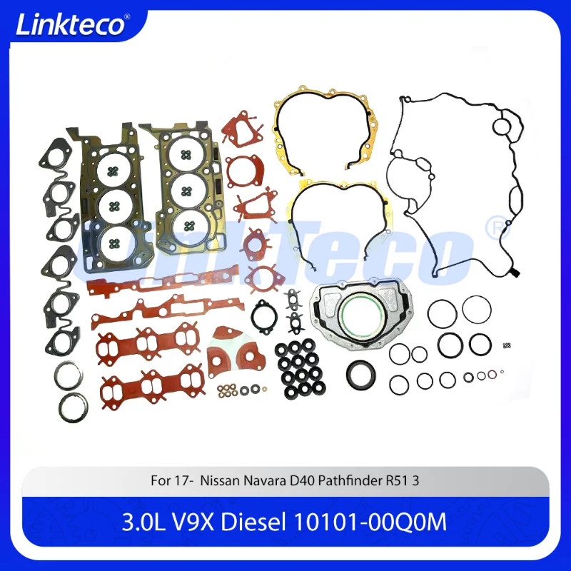 Engine Cylinder Head Full Gasket Set For 3.0 T L V6 Diesel V9X Nissan Navara D40 STX550  Pathfinder