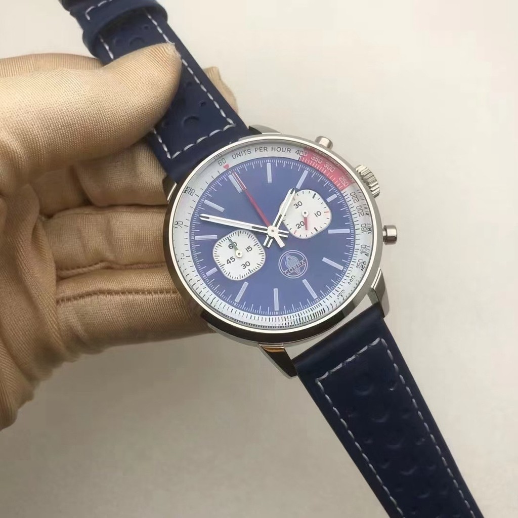 สินค้าขายดี❤ นาฬิกาควอทซ์ Century Home Full-Function 5-Hand Chronograph Running Second Quartz Watch 