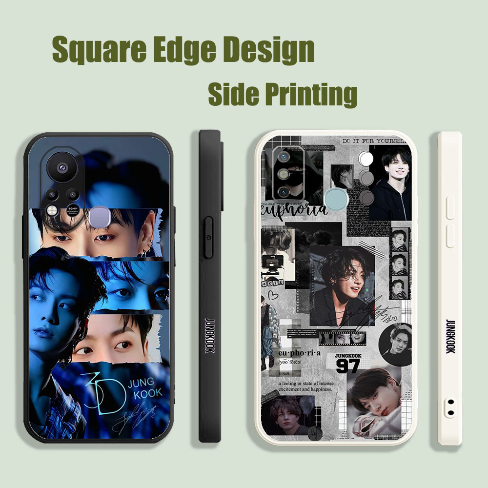 เคสสําหรับRealme C30s C30 9i 4G BTS Jungkook Jeon JK JSE60 เคสโทรศัพท์ขอบสี่เหลี่ยม
