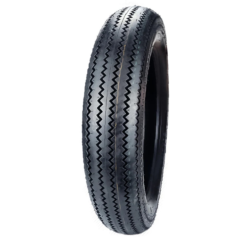Retro Tire Motorcycle Serrated Tire 5.00/4.50/4.00-16-17-19-19 Inch Modified Tire Inner and Outer T