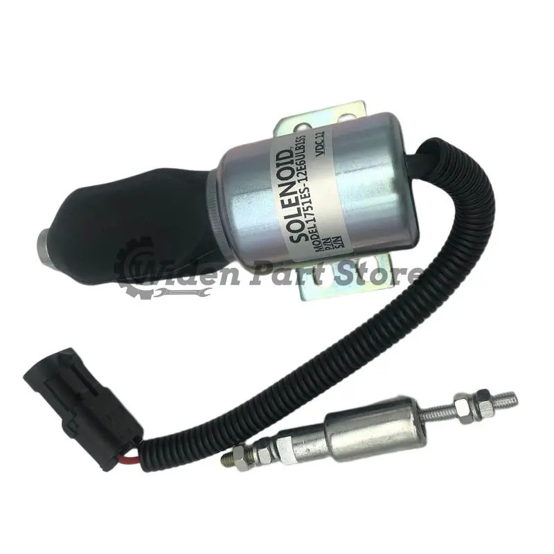1700-1512 1751ES-12E6ULB1S5 12V Shut Off Solenoid For Lincoln Vantage 400 Perkins 404 Woodward 1700