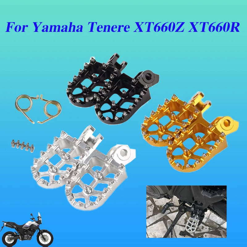 For Yamaha Tenere XT660Z XT660R XT 660 XT660 Z R 660Z 660R Motorcycle Accessories CNC Footrest Foot