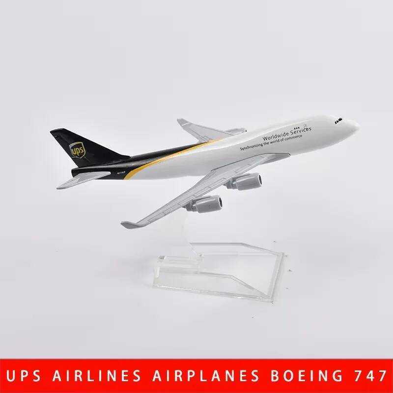 C 1/400 Scale B747 Ups Aires Alloy Aircraft 16Cm Boeing 747 Aircraft Model Toys Decoration Children