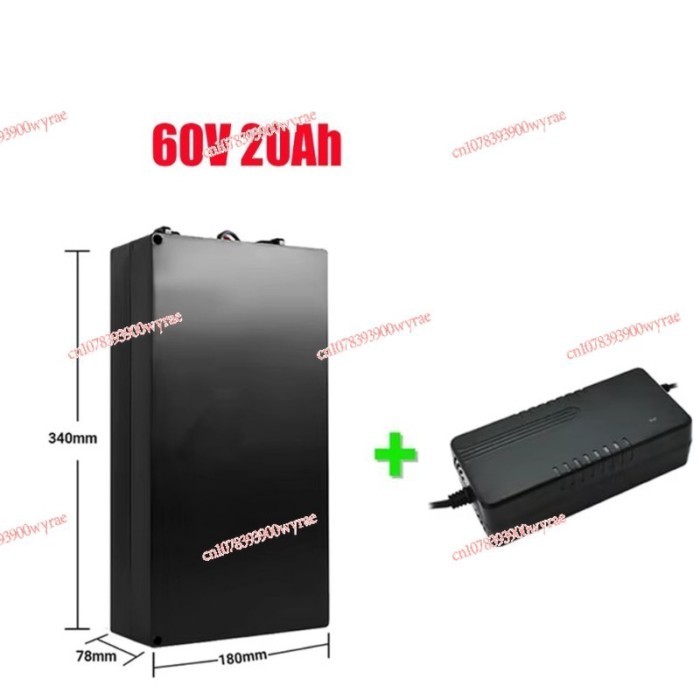 60V 20ah 30ah electric motorcycle waterproof lithium battery 18650 300-1800W