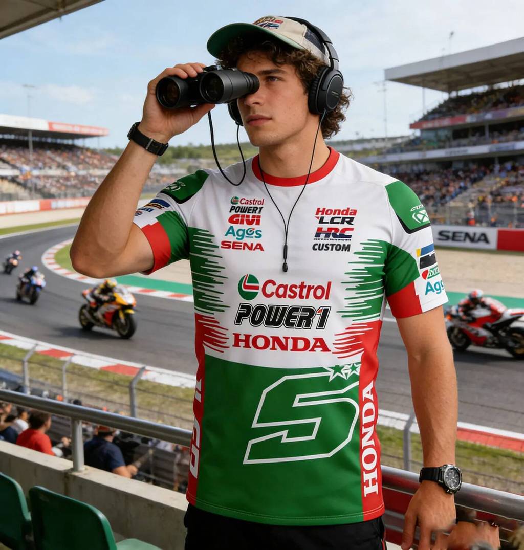 เสื้อยืด Männer MotoGP Racing Team Honda LCR HRC แบบ breathable แห้งไว ใส่สบายสำหรับกีฬาและการออกกำล